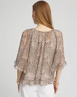 Animal Print Georgette Blouse