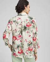 No Iron™ Garden Floral Linen Shirt