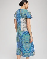 Trapunto Midi Jersey-Knit Dress