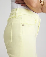 Girlfriend Frayed Cropped Jeans