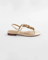 Sioux Flower T-Strap Sandals