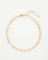 Golden Bamboo Collar Necklace