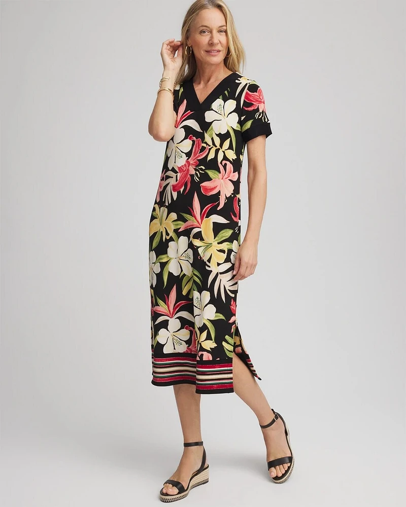 Travelers™ Tropical-Lily Print Dress