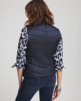 Quilted Faux Fur Vest