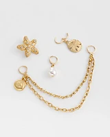 Golden Sea Shoe Charm Set