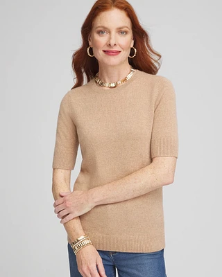 Cashmere Short Sleeve Sweater