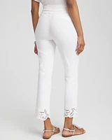 Brigitte™ Pull-On Cutwork Cropped Pants