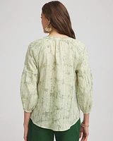 Lurex Stripe Cotton Blouse