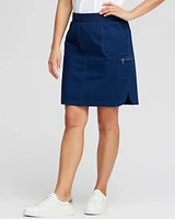 Poplin Ribbed Skort