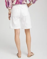 Denim Trouser Shorts