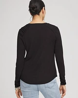 Touch of Cool™ Shirred Shoulder Tee