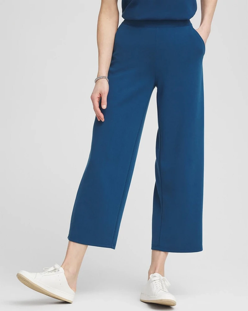 Zenergy® Sueded Scuba Cropped Pants