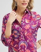 No Iron™ Stretch Paisley Shirt