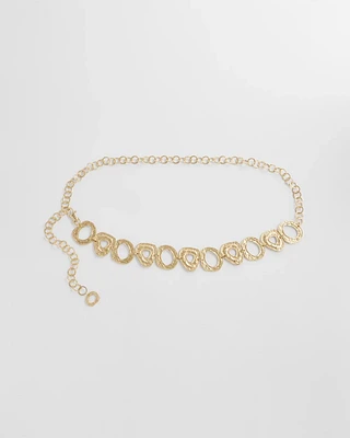 Molten Goldtone Chain Belt
