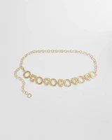 Molten Goldtone Chain Belt