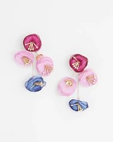 No Droop® Multi Floral Drop Earrings