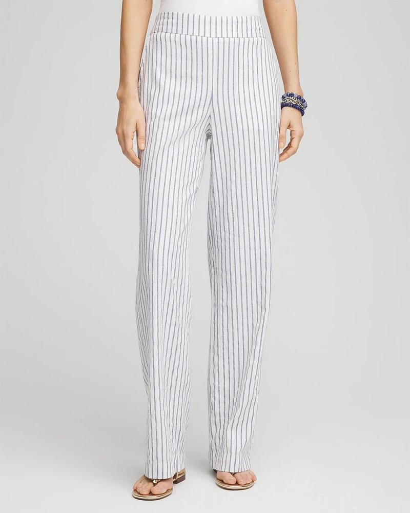 Striped Relaxed Linen Pants