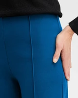 Ponte Pintuck Wide Leg Ankle Pants