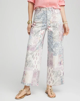 So Slimming® High-Rise Floral Patchwork Jeans