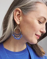 No Droop® Fringe Hoop Earrings