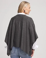 Faux Pearl Cashmere Blend Poncho