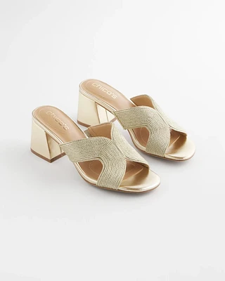 Gold Verona Block Heels