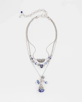 Convertible Multi Strand Charm Necklace