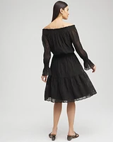 Chiffon Eyelet Dress