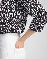 No Iron™ Stretch Leopard Shirt