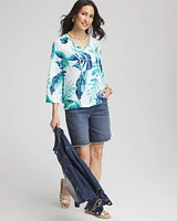 Tie-Front Forward Seam Top