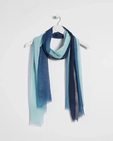 Woven Ombre Metallic Oblong Scarf