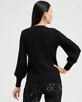 Gem Embellished Pullover Sweater