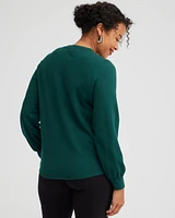 Zenergy® Rhinestone Neck Sweatshirt