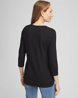 Slub 3/4-Sleeve Tee