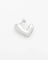 No Droop® Silver Tone Mini Hoops