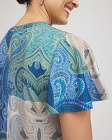 Trapunto Midi Jersey-Knit Dress