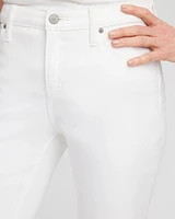 No Stain Girlfriend Fray Hem Ankle Jeans