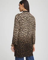 Flared Sleeve Leopard Cardigan