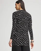 Dots Open-Front Cardigan