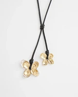 Adjustable Double Pendant Necklace