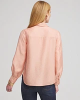 Shimmery Long Sleeve Shirt