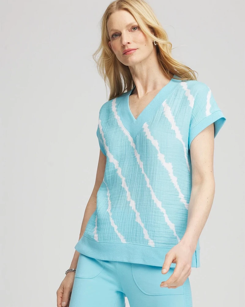 Zenergy® Tie-Dye French Terry Top