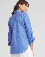 No Iron™ Dot Stripe Stretch Shirt