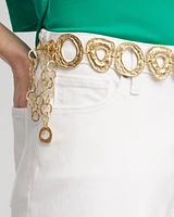 Molten Goldtone Chain Belt