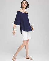 Off-the-Shoulder Denim Top