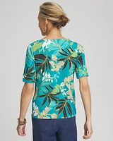 Tropical Bateau Neck Tee