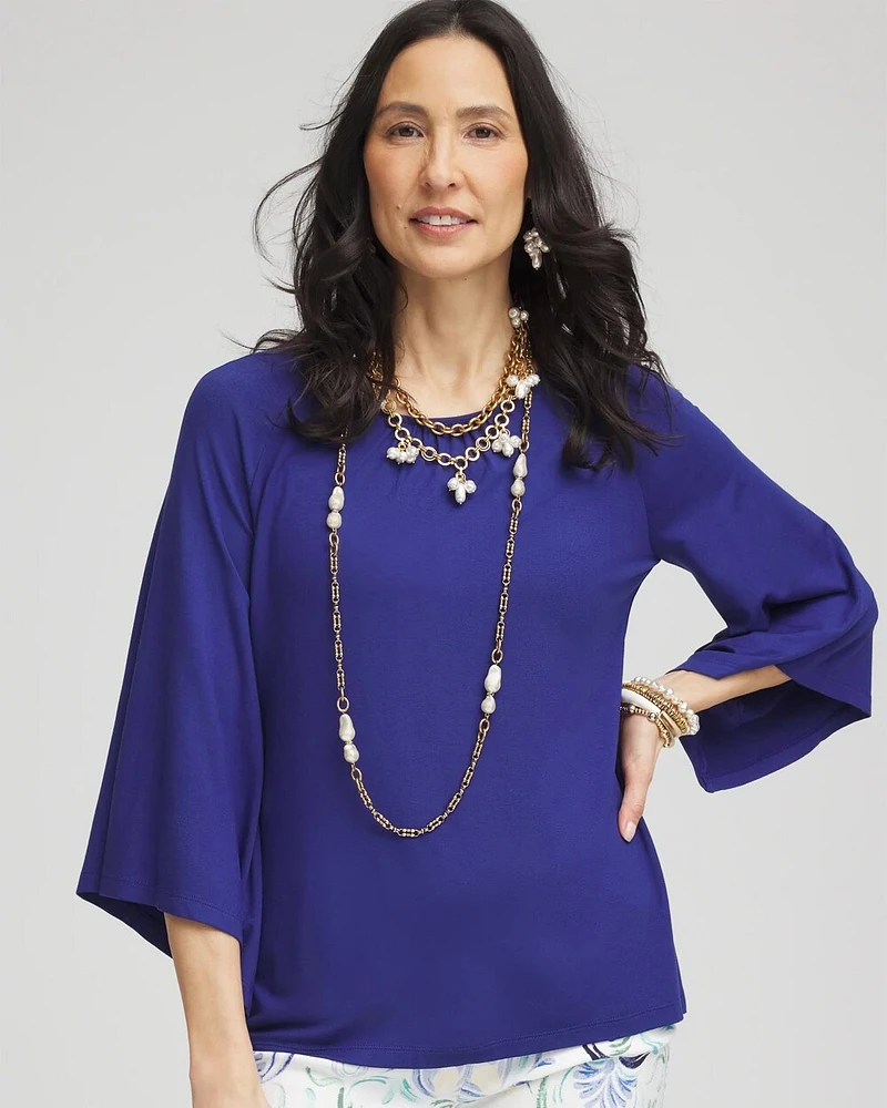 Touch of Cool™ Angel-Sleeved Blouse