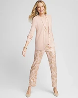 Lurex Ribbed Cardigan