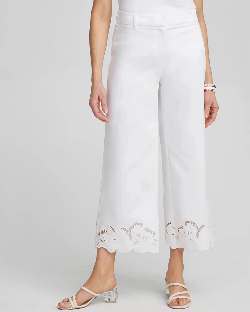 Cotton Sateen Cut Work Crops