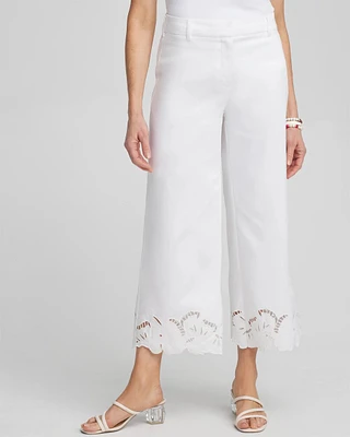 Cotton Sateen Cut Work Crops